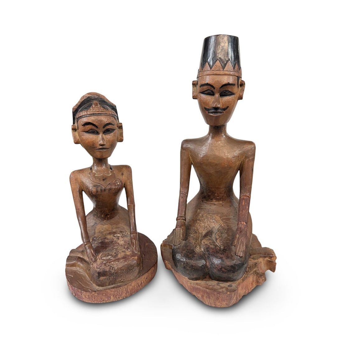 Vintage hand carved Javanese Loro Blonyo large wedding figures (1 of 19)