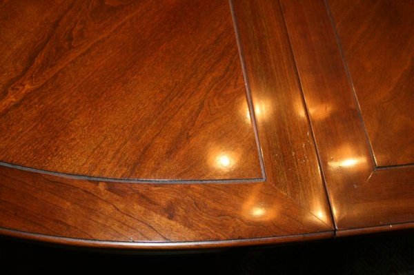 ETHAN ALLEN FORMAL SOLID DINING ROOM TABLE W 8 CH - 5