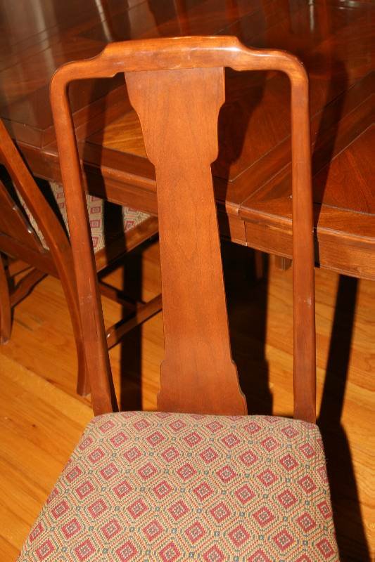 ETHAN ALLEN FORMAL SOLID DINING ROOM TABLE W 8 CH - 6