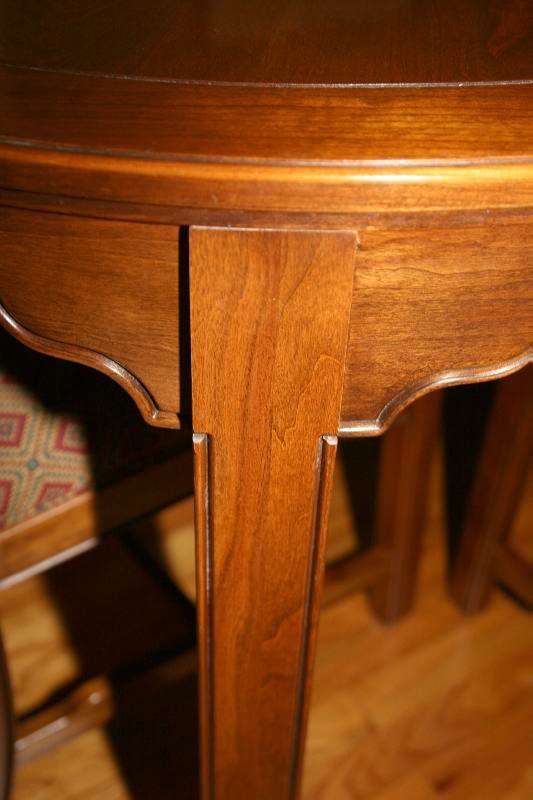 ETHAN ALLEN FORMAL SOLID DINING ROOM TABLE W 8 CH - 9
