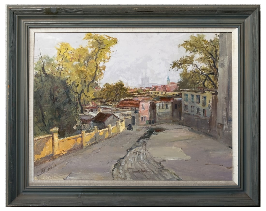 The Old Town - Original Oil on Canvas painting: The Old Town - Original Oil on Canvas painting, by Zhang Qing (2016)80 cm by 60 cm