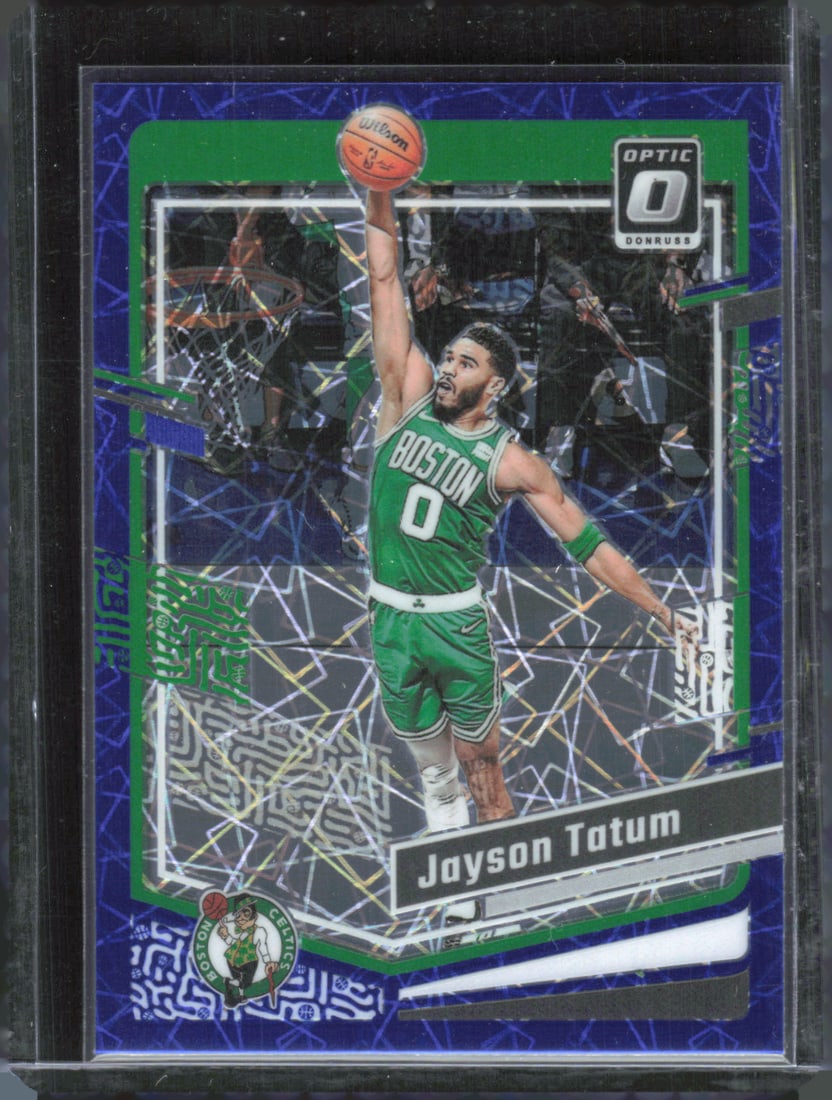 Jayson Tatum Blue Velocity Prizm 2023-24 Optic #140 (1 of 2)