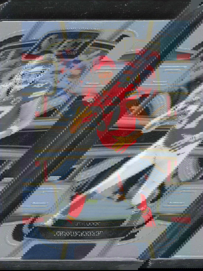 Travis Kelce Silver Prizm Die Cut 2023 Panini Select #50 (1 of 2)