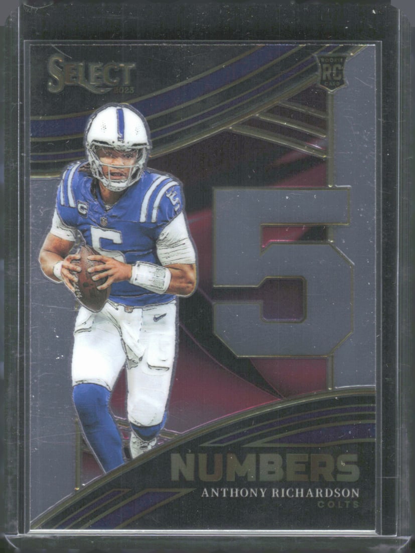 Anthony Richardson Numbers RC 2023 Panini Select #NMB-ARI: Anthony Richardson Numbers RC 2023 Panini Select #NMB-ARI