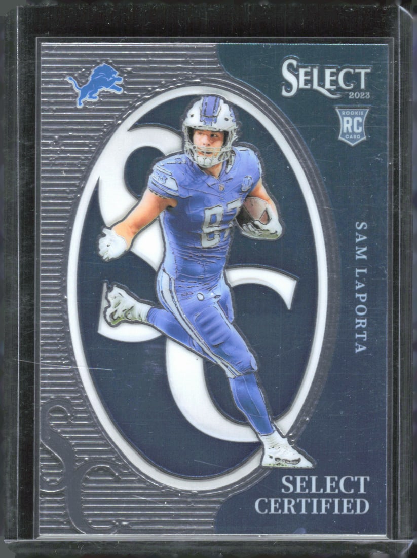 Sam LaPorta Select Certifed RC 2023 Panini Select #CRO-SLA: Sam LaPorta Select Certifed RC 2023 Panini Select #CRO-SLA