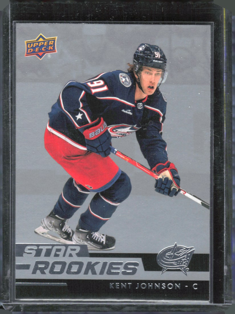 Kent Johnson Star Rookies 2022-23 Upper Deck #6: Kent Johnson Star Rookies 2022-23 Upper Deck #6
