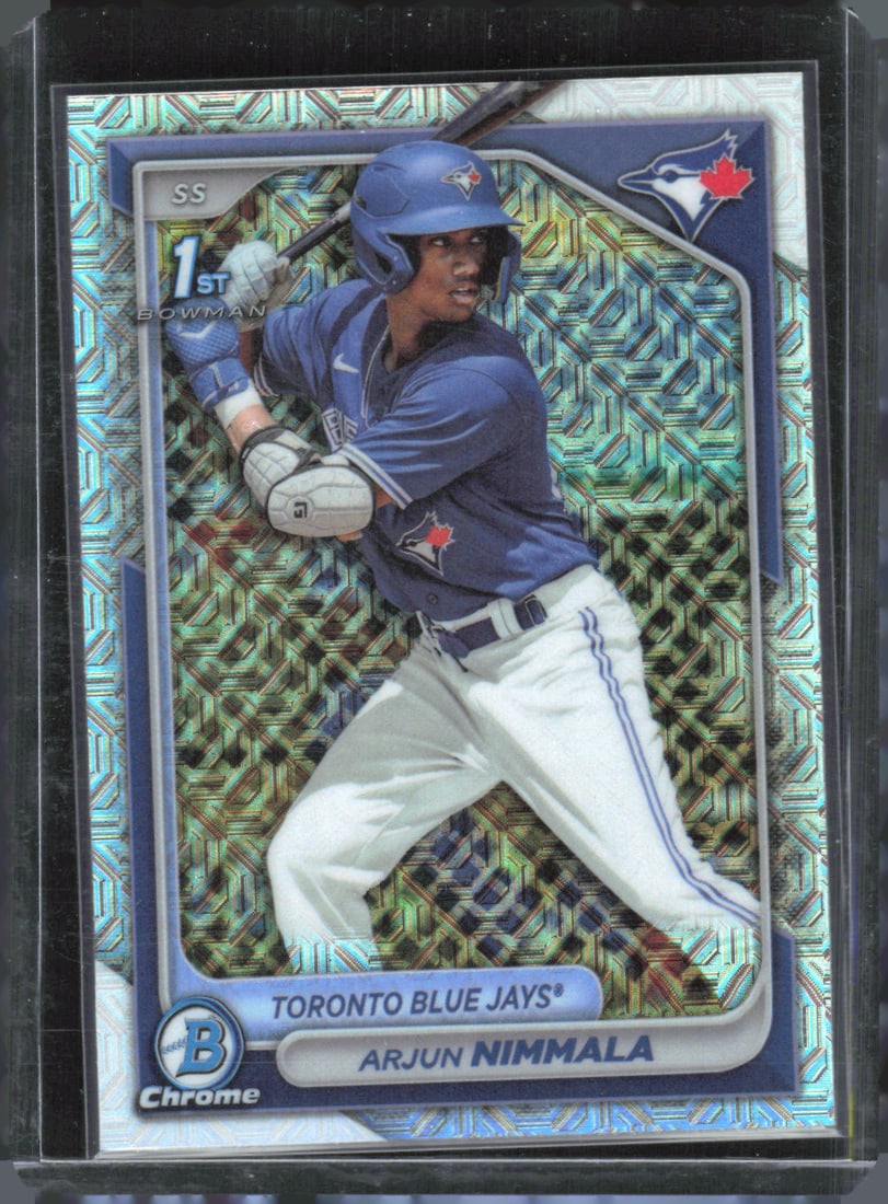 Arjun Nimmala 1st Bowman Mega Box Mojo 2024 Bowman Chrome #BCP-142 (1 of 2)