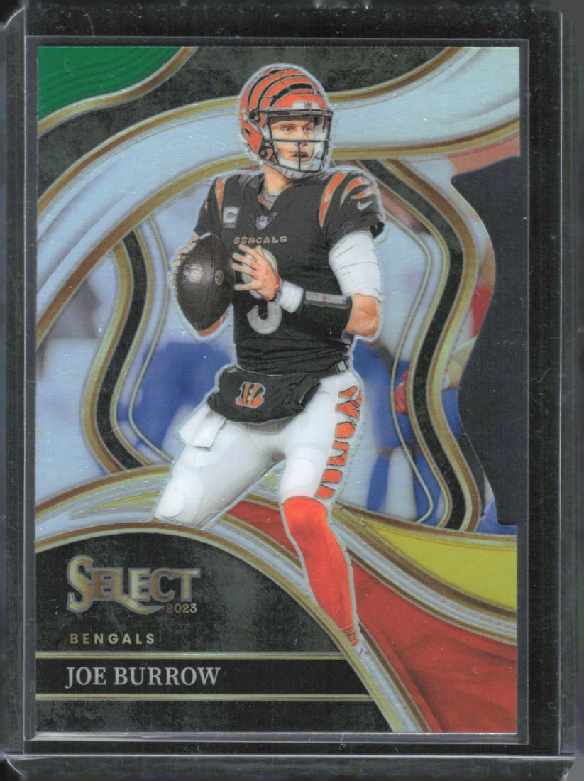 Joe Burrow Green/Yellow Club Level Die Cut 2023 Select #256 (1 of 2)