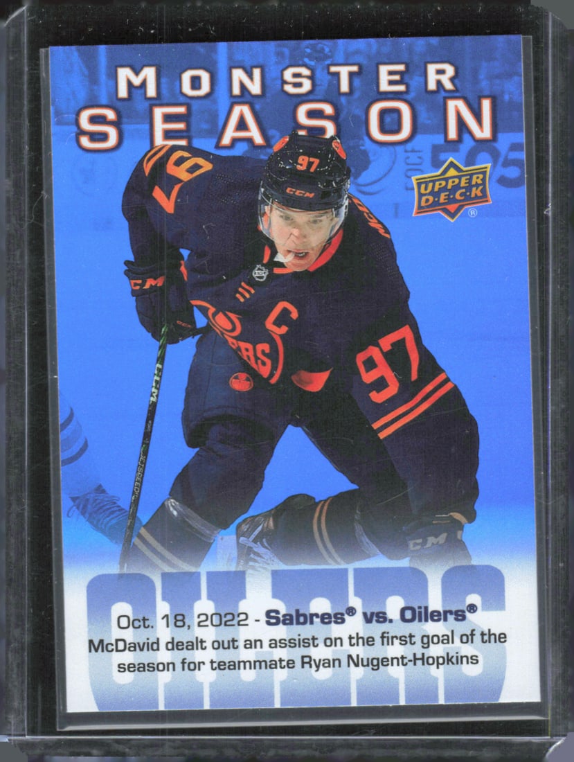 Connor McDavid Monster Season 2023-24 Upper Deck #MS-3 (1 of 2)