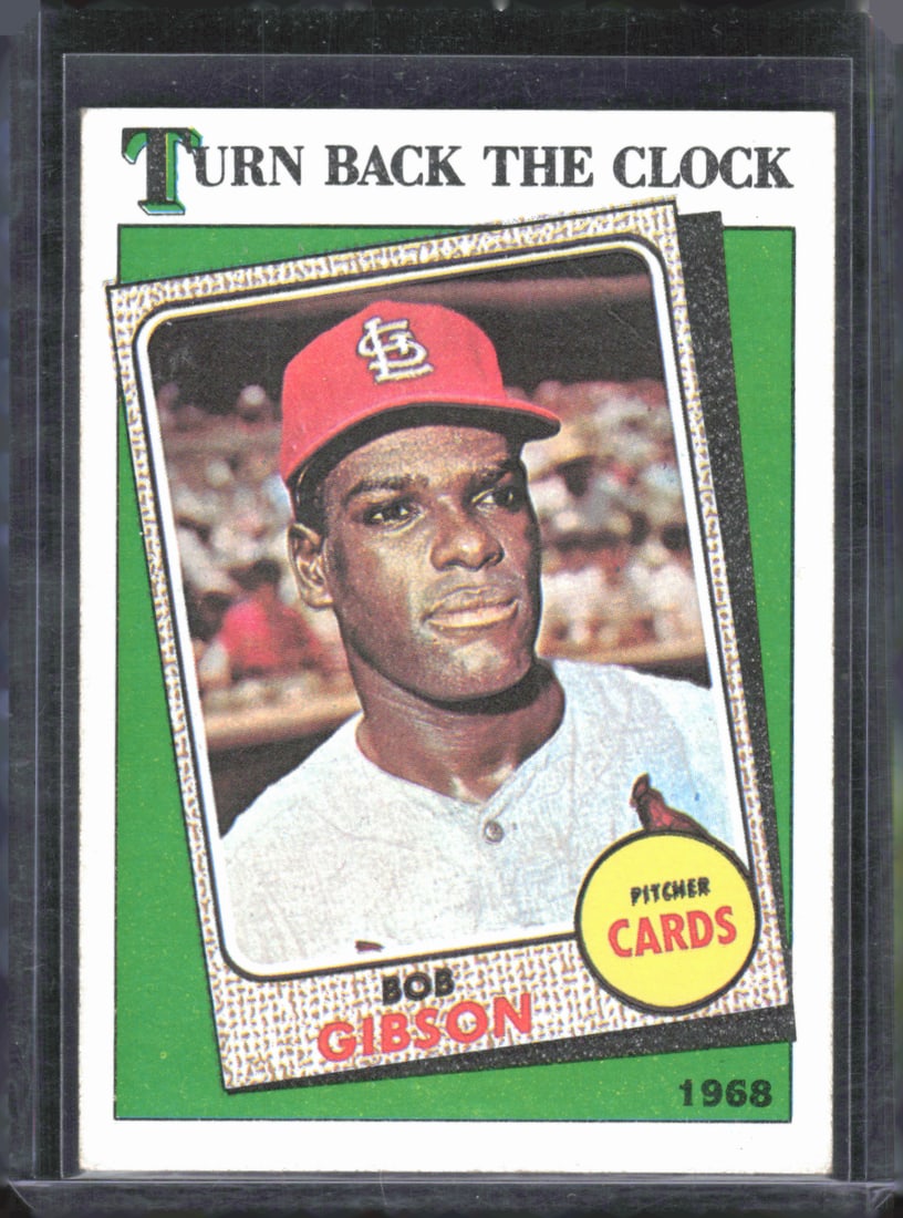Bob Gibson Turn Back the Clock 1988 Topps #664: Bob Gibson Turn Back the Clock 1988 Topps #664
