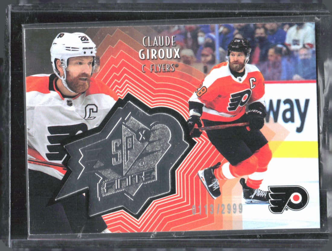 Claude Giroux SPX Finite /2999 2021-22 Upper Deck #SF-36 (1 of 2)