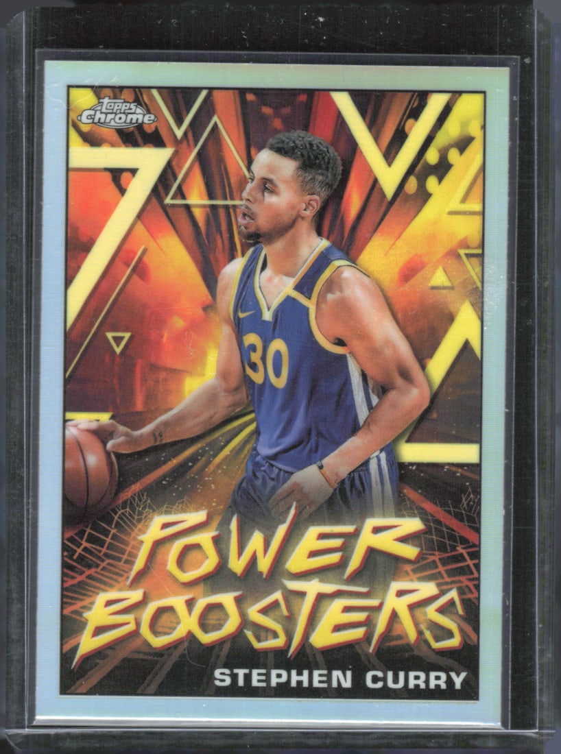 Stephen Curry Power Boosters Refractor 2023-24 Topps Chrome #PB-6 (1 of 2)