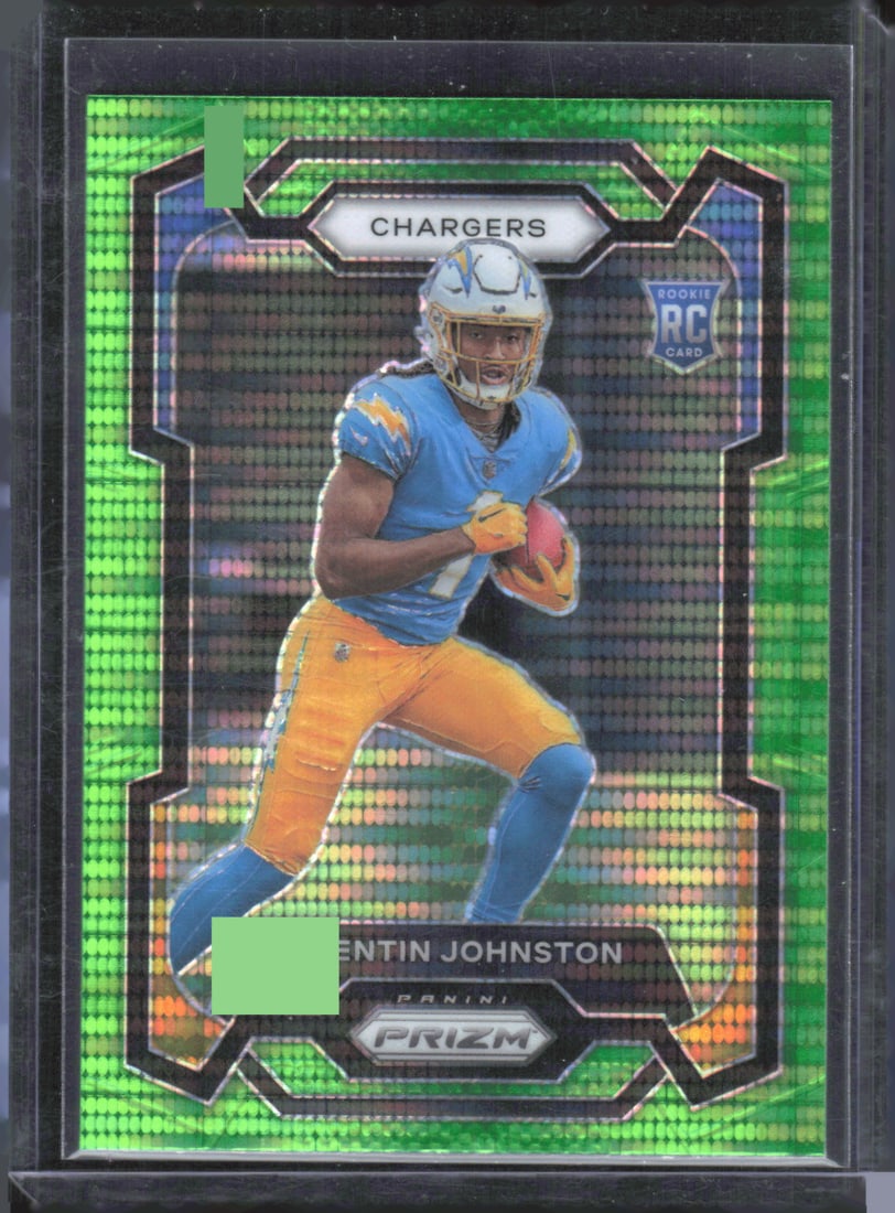 Quentin Johnston Green Pulsar Prizm RC 2023 Panini Prizm #353: Quentin Johnston Green Pulsar Prizm RC 2023 Panini Prizm #353