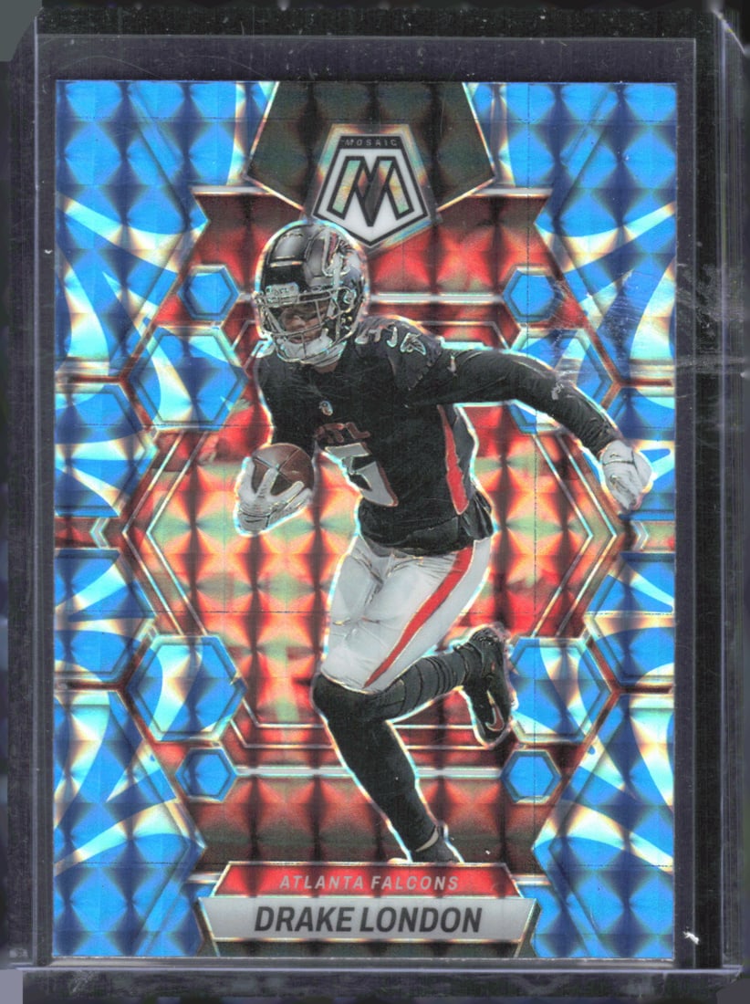 Drake London Blue Reactive Mosaic Prizm 2023 Panini Mosaic: Drake London Blue Reactive Mosaic Prizm 2023 Panini Mosaic
