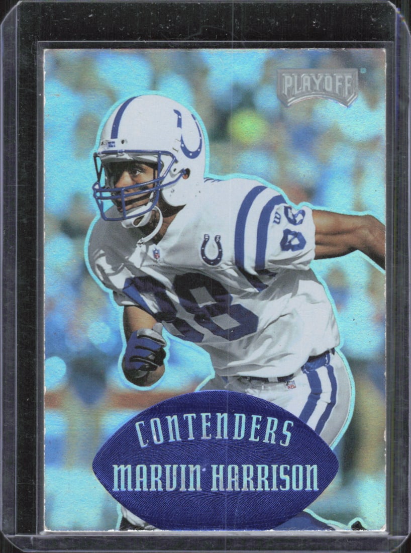 1997 Playoff Contenders Football Card #62 Marvin Harrison: 1997 Playoff Contenders Football Card #62 Marvin Harrison