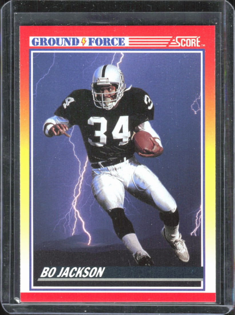 Bo Jackson Ground Force 1990 Score Vintage Football Card: Bo Jackson Ground Force 1990 Score Vintage Football Card