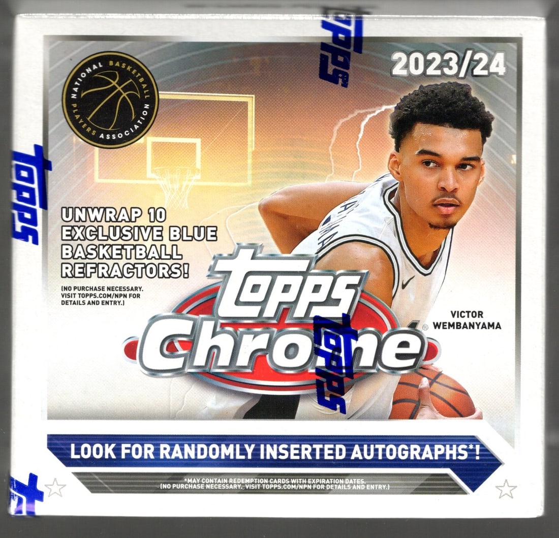 2023-24 Topps Chrome Basketball Monster Mega Box: Victor Wembanyama, Brandon Miller Rookie Cards