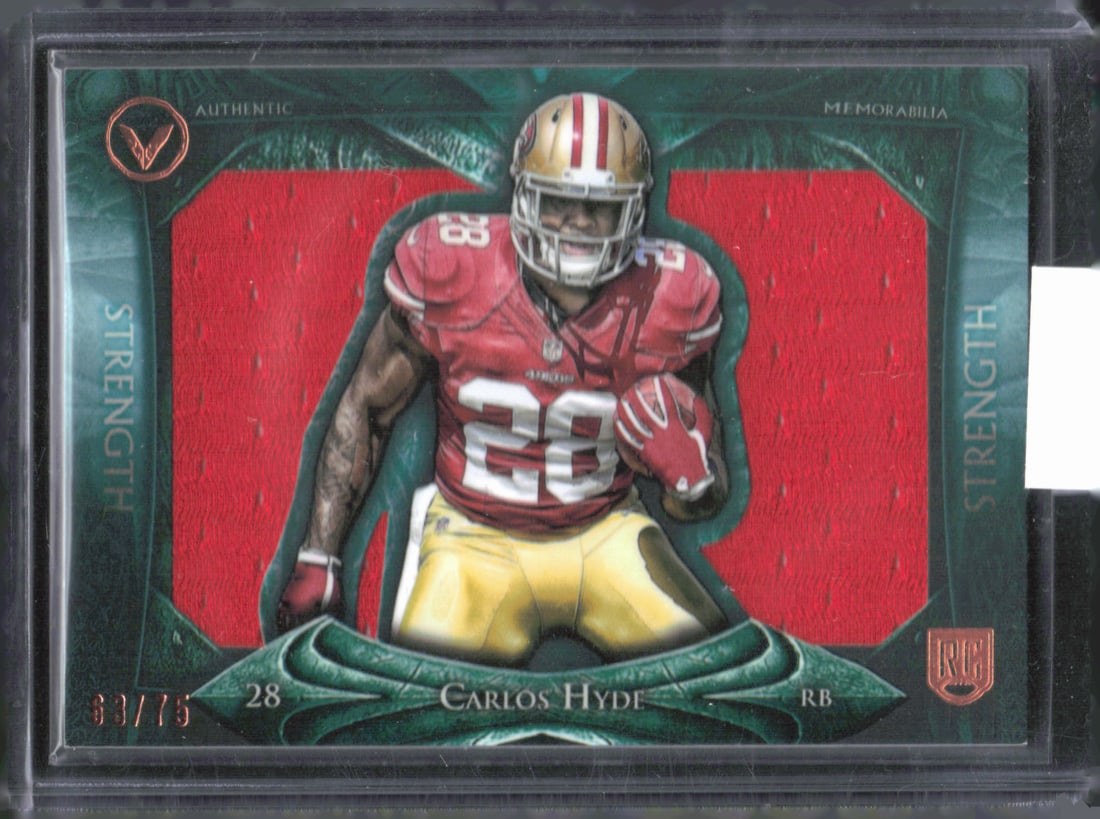 Carlos Hyde Jumbo Rookie Patch /75 2014 Topps Valor #VJR-CH (1 of 2)