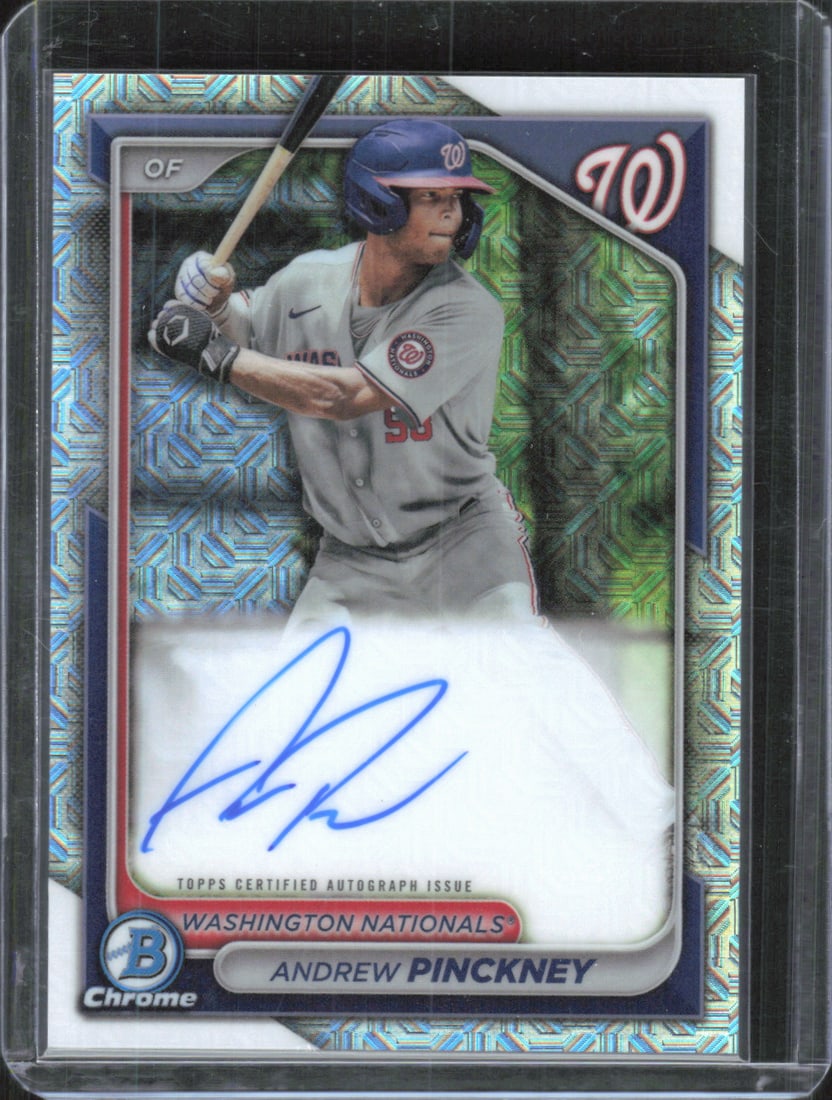 Andrew Pinckney Mega Box Mojo Prospect Auto 2024 Bowman Chrome #BMA-AP (1 of 2)