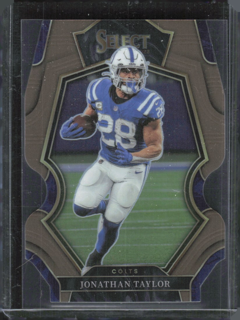 Jonathan Taylor Copper Prizm Die Cut /99 2022 Panini Select #144 (1 of 2)