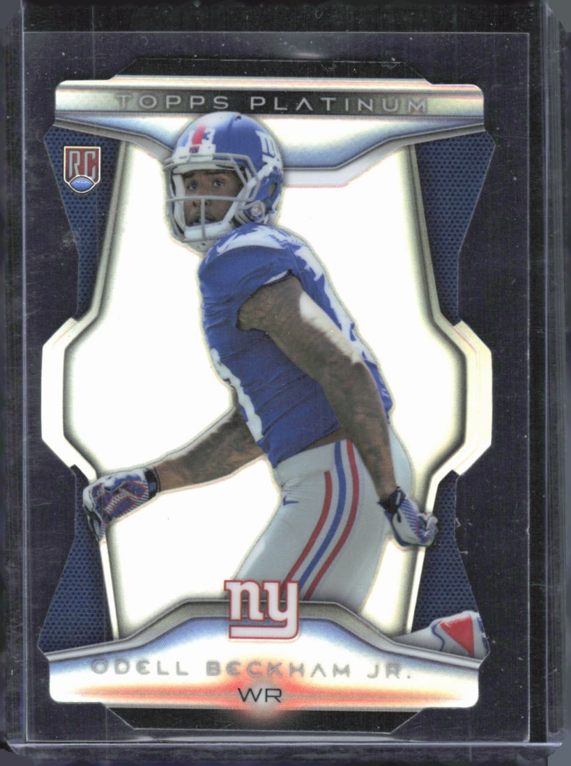 Odell Beckham Jr. Die Cut RC 2014 Topps Platinum #PDC-OB (1 of 2)