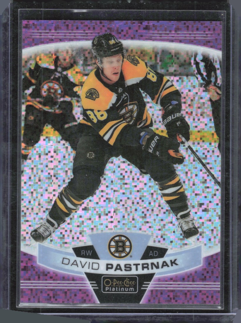 David Pastrnak Violet Pixels /399 2019-20 O-Pee-Chee Platinum #19: David Pastrnak Violet Pixels /399 2019-20 O-Pee-Chee Platinum #19