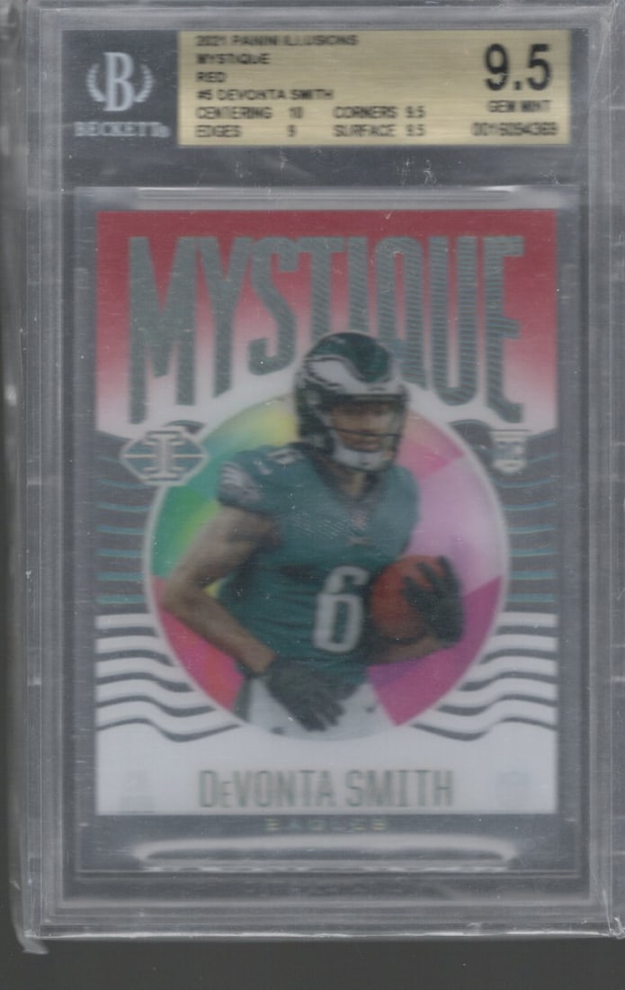 Devonta Smith Mystique Red RC /149 2021 Panini Illusions #MY-5 BGS 9.5 (1 of 2)