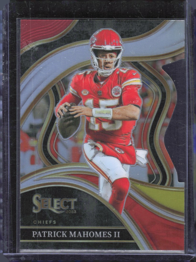 Patrick Mahomes Red/Yellow Prizm Club Level Die Cut 2023 Panini Select #226 (1 of 2)