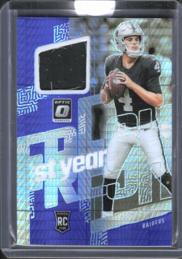 Aidan O'Connell Blue Hyper Prizm RC Patch 2023 Donruss Optic #FYF-AO (1 of 2)