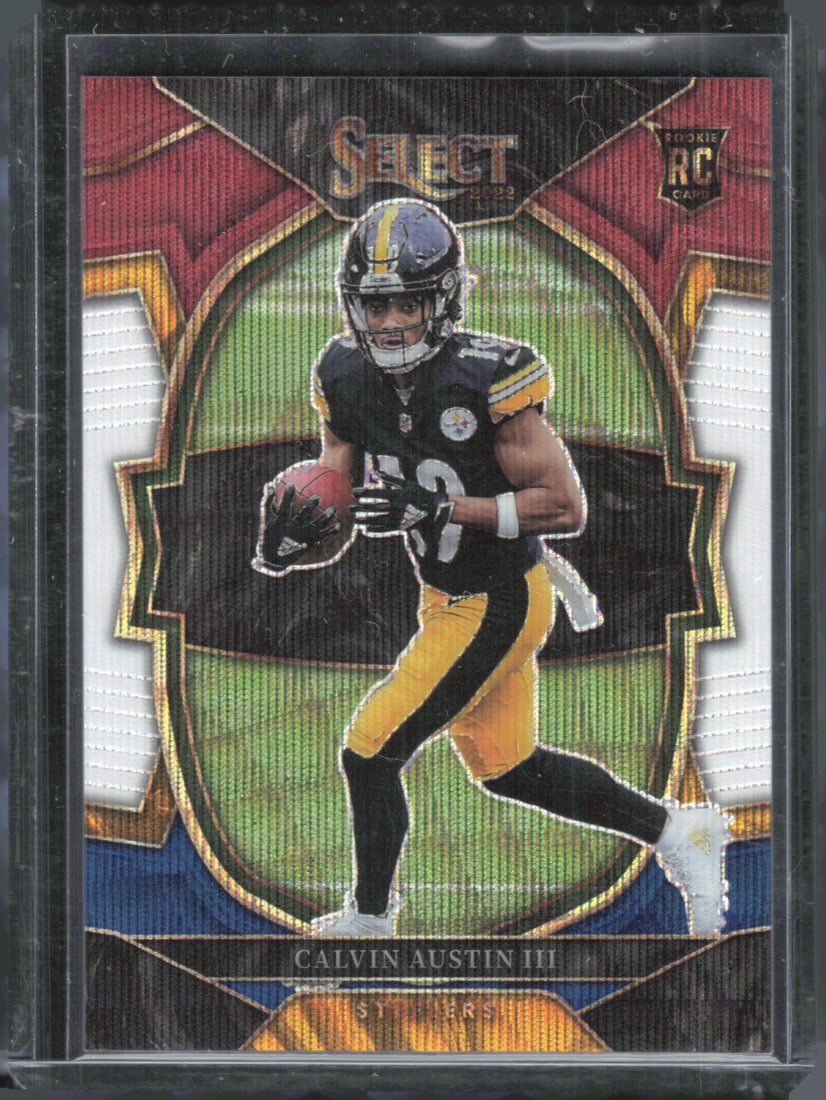 Calvin Austin Tri-Color Prizm RC /249 2022 Panini Select #65 (1 of 2)