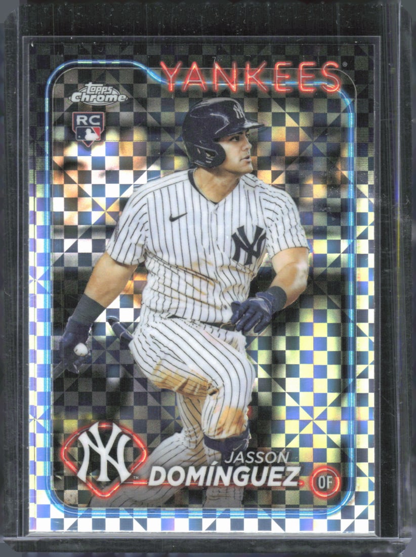 Jasson Dominguez Xfractor RC 2024 Topps Chrome #89: Jasson Dominguez Xfractor RC 2024 Topps Chrome #89