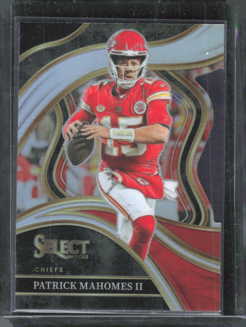 Patrick Mahomes Black/Red Prizm Club Level Die Cut 2023 Panini Select #226 (1 of 2)