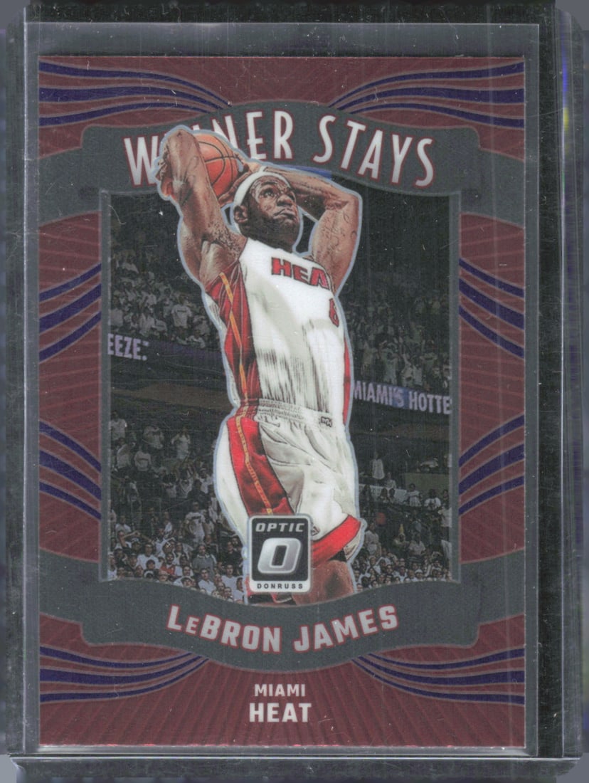 Lebron James Winner Stays Purple Prizm 2023-24 Donruss Optic #2 (1 of 2)