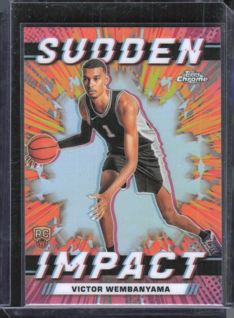 Victor Wembanyama Sudden Impact Refractor RC 2023-24 Topps Chrome #SI-1 (1 of 2)