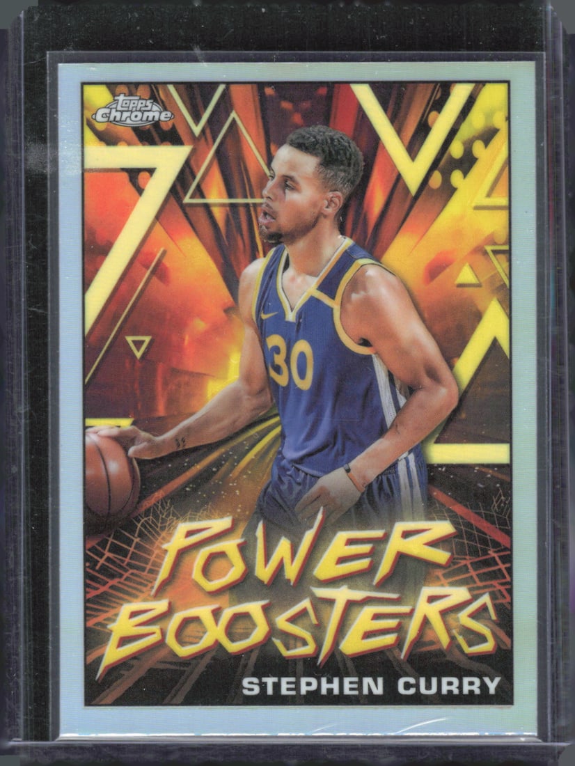 Stephen Curry Power Boosters Refractor 2023-24 Topps Chrome #PB-6 (1 of 2)