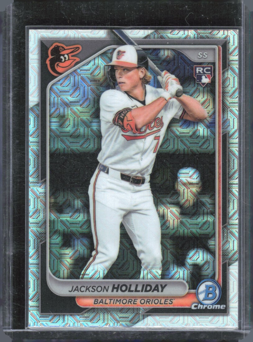 Jackson Holliday Rookie Card Mojo Refractor 2024 Bowman Chrome #26 (1 of 2)