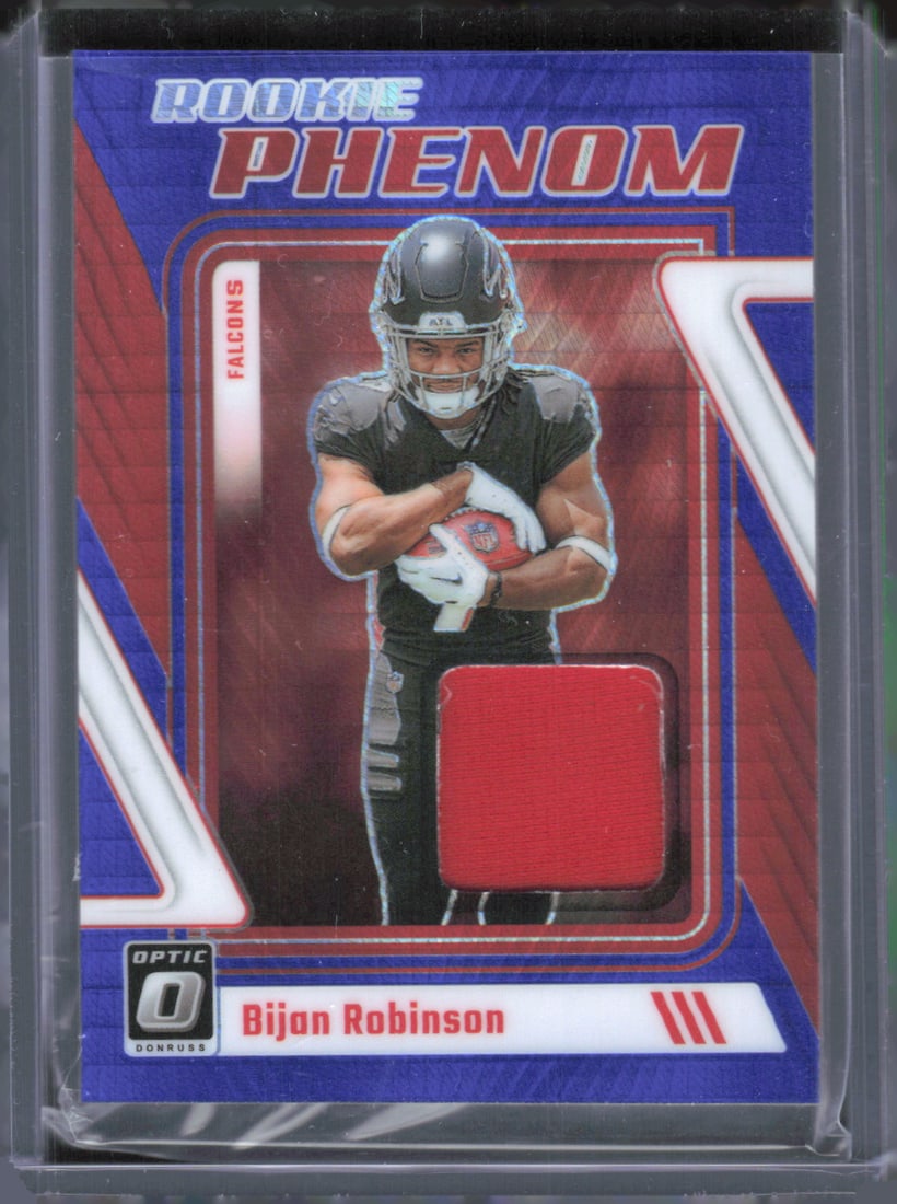 Bijan robinson Rookie Phenom Patch Card 2023-24 Donruss Optic #RP-BR (1 of 2)