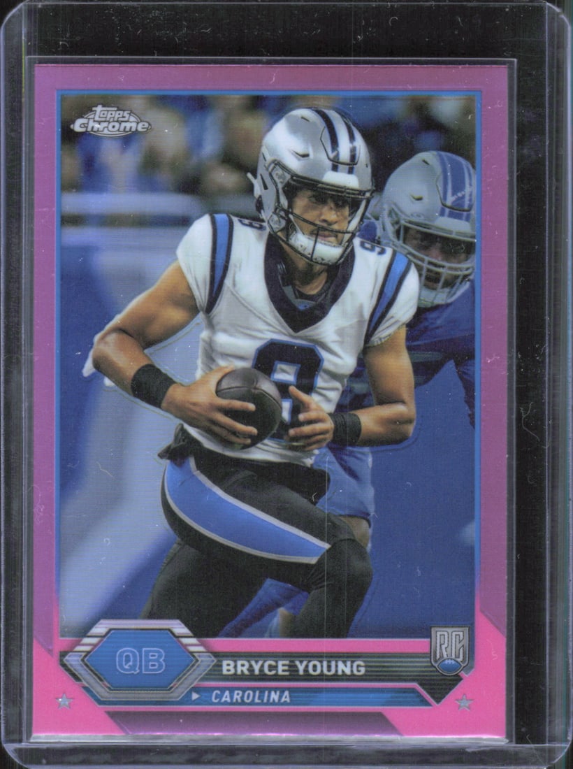 Bryce Young Rookie Card Pink Refractor Topps Chrome 2023 Topps Composite #1 (1 of 2)