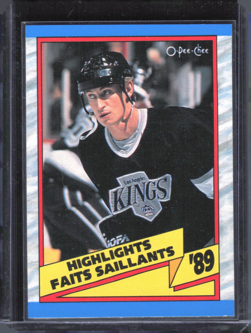 Wayne Gretzky Highlights Bi-Lingual 1989 O Pee Chee #325: Wayne Gretzky Highlights Bi-Lingual 1989 O Pee Chee #325