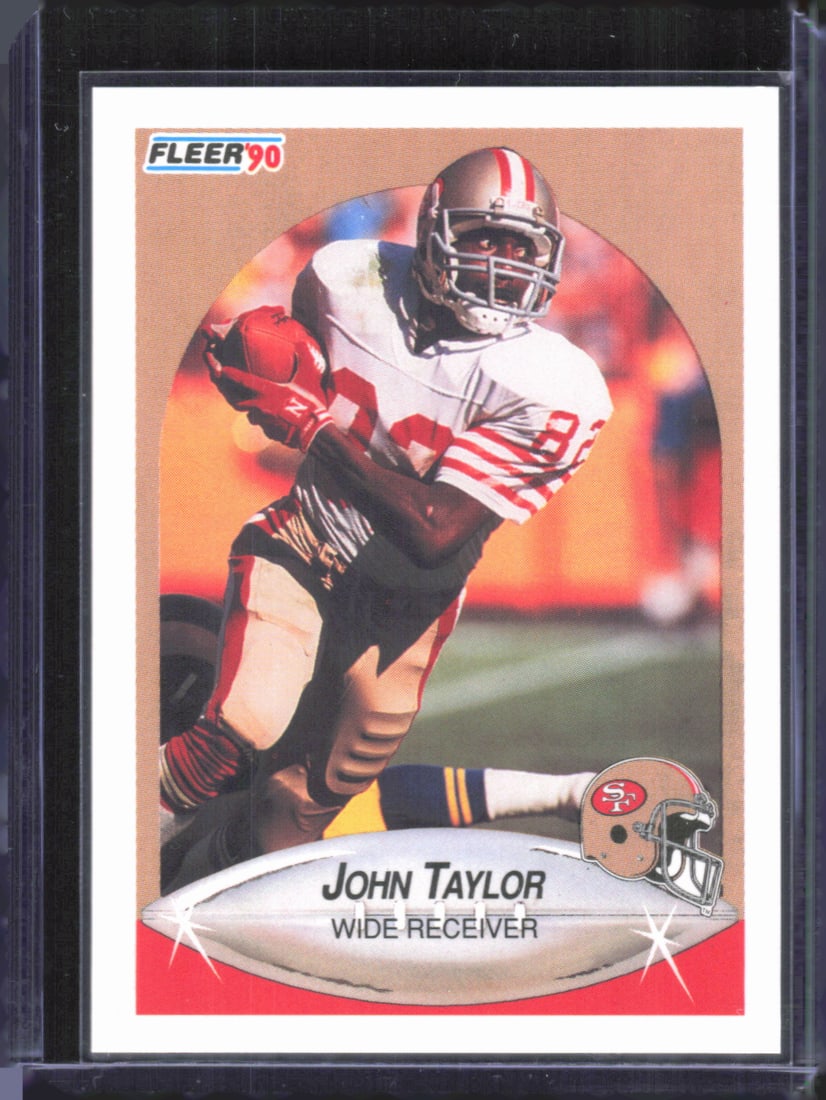 John Taylor 1990 Fleer #14 - Super Bowl Receiver Vintage Football Card: John Taylor 1990 Fleer #14 - Super Bowl Receiver Vintage Football Card