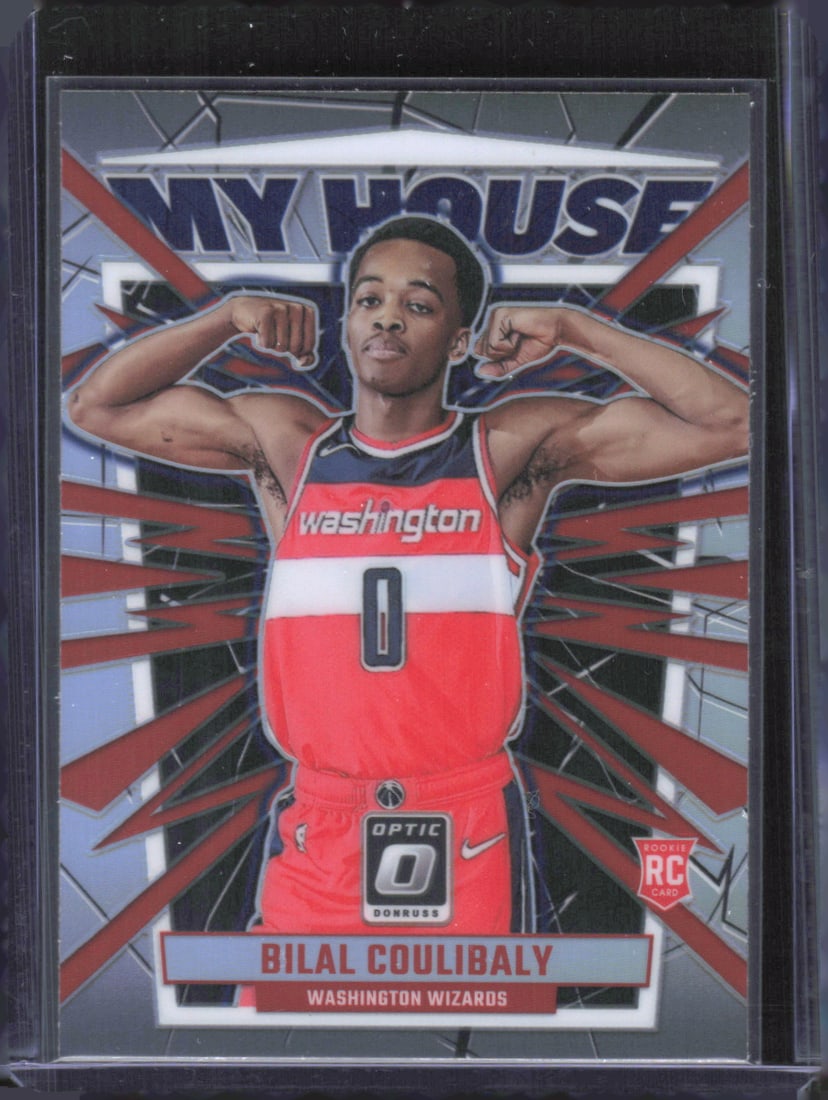 Bilal Couliball Silver Holo Prizm Rookie Card My House 2023-24 Donruss Optic #16 (1 of 2)