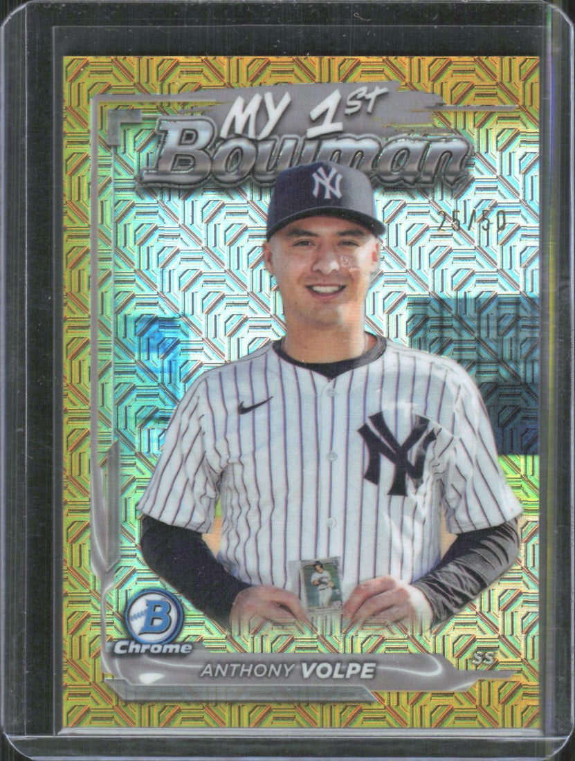 Anthony Volpe My 1st Bowman Gold Mojo /50 2024 Bowman Chrome #M1B-30 (1 of 2)