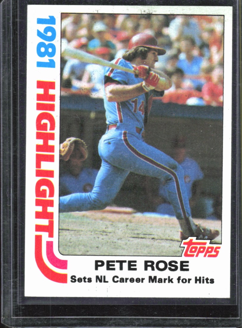 Pete Rose 1981 Highlights 1982 Topps #4 (1 of 2)