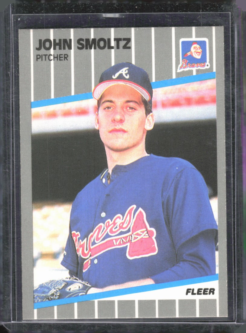 John Smoltz RC 1989 Fleer #602 (1 of 2)
