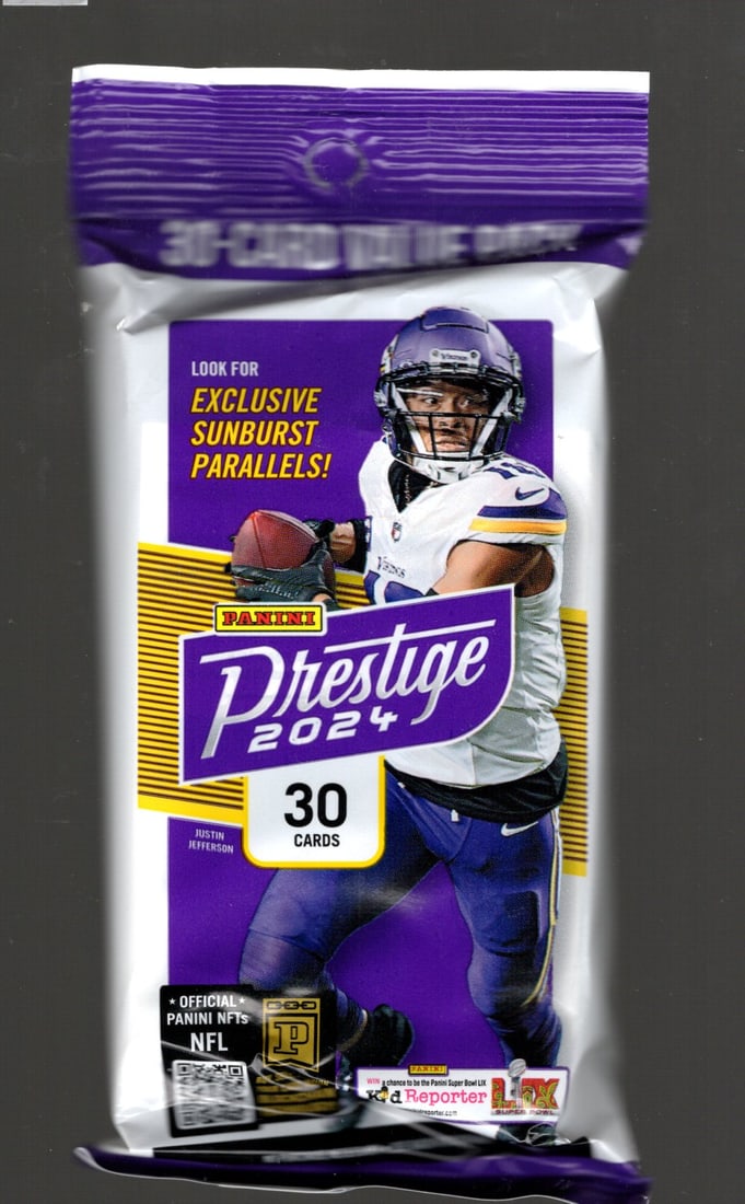 2024 Panini Prestige Football Hanger Value Fat Pack Bo Nix, Jayden