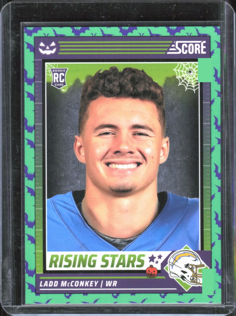 Ladd McConkey Rookie Card Green Bats 2024 Panini Score-A-Treat #34 (1 of 2)