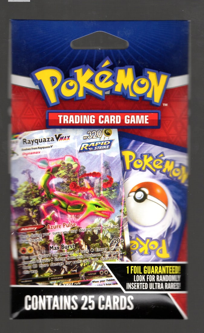 Pokemon 25 Card Trading Card Game Hanger Pack with 1 Foil Card & possible Ultra Rare Cards (1 of 2)