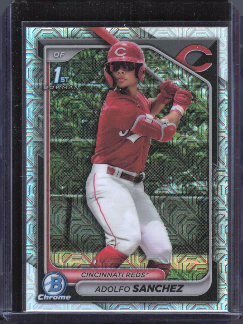 Adolfo Sanchez 1st Bowman Mojo Refractor 2024 Bowman Chrome Prospects #BCP-252 (1 of 2)