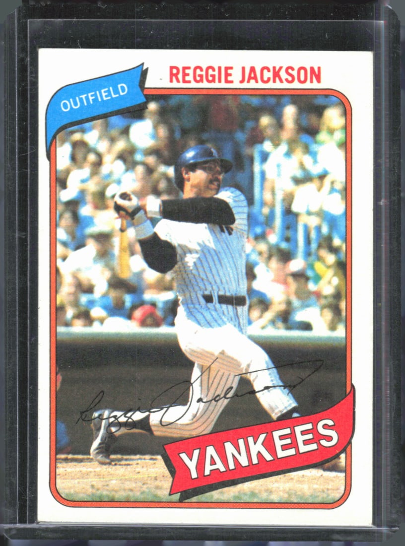 Reggie Jackson 1980 Topps #600 Vintage Baseball Card (1 of 2)