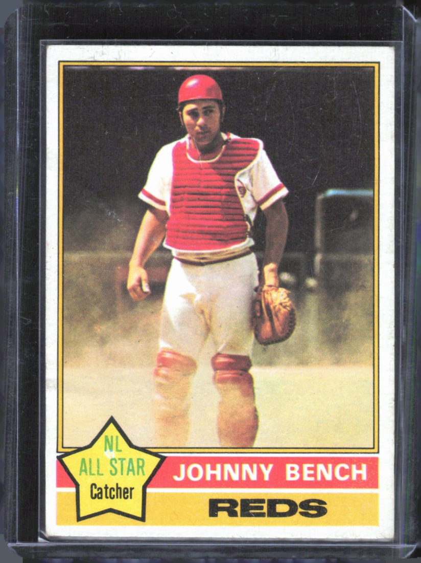 Johnny Bench N.L. All-Star 1977 Topps #300 in Great Condition Vintage Baseball Card: Johnny Bench N.L. All-Star 1977 Topps #300 in Great Condition Vintage Baseball Card